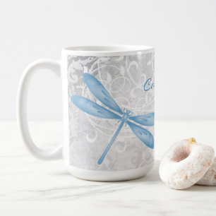 Caneca De Café Blue Dragonfly Personalizada Coffee Mug