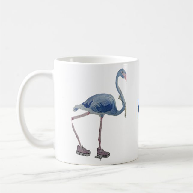 Caneca De Café Blue FLAmingo mug Votação Harris 2024 (Esquerda)