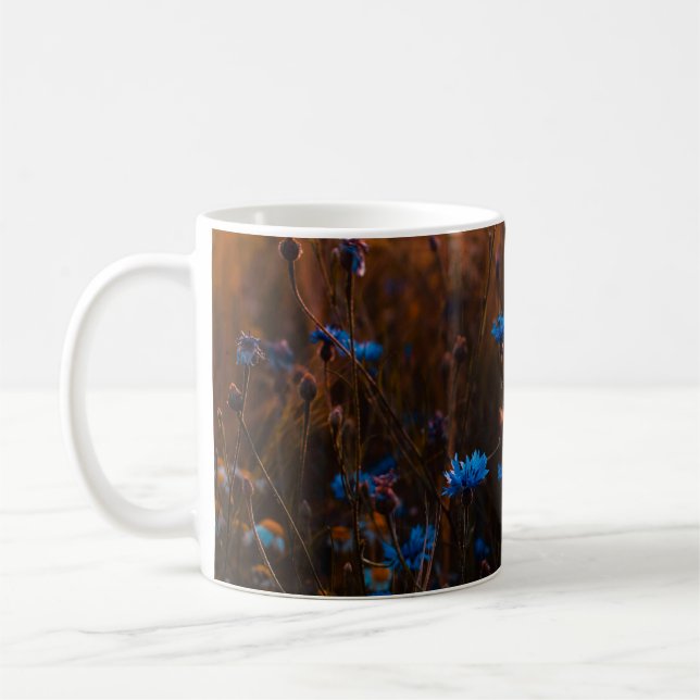 Caneca De Café Blue flowers (Esquerda)