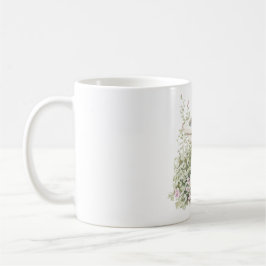 Caneca De Café Blue Flowers Fountain