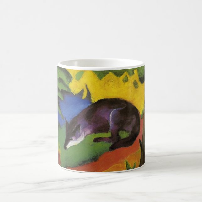 Caneca De Café Blue Fox (por Franz Marc) (Centro)