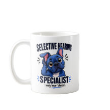 Blue French Bulldog Snack Radar Humor Arte