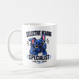 Caneca De Café Blue French Bulldog Snack Radar Humor Arte