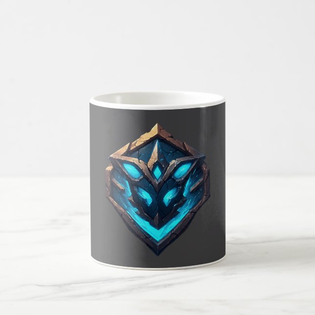 Caneca De Café Blue Frost Rune Emblem (Centro)