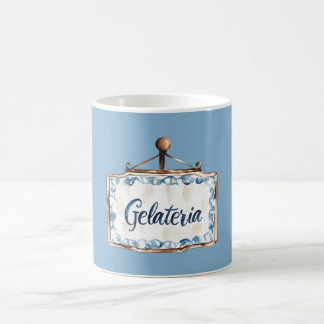 Caneca De Café Blue Gelateria (ice cream/Gelato shop) Birthday