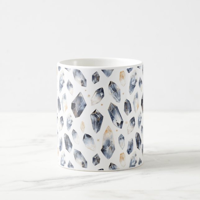 Caneca De Café Blue Gold Crystals (Centro)