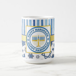 Caneca De Café Blue Hanukkah