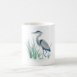 Caneca De Café Blue Heron