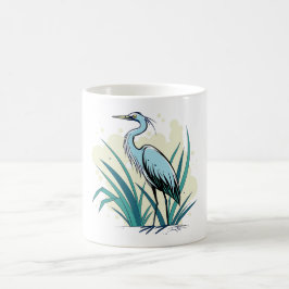 Caneca De Café Blue Heron 