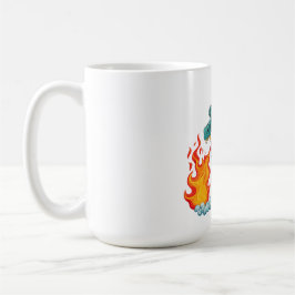 Caneca De Café Blue horned dragon
