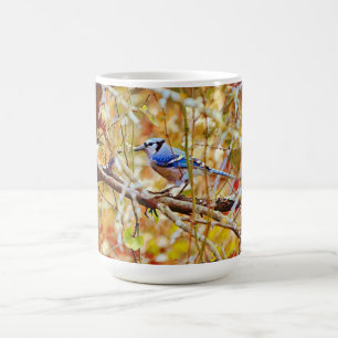 Caneca De Café Blue Jay Bird Fotografia Nature Art Cumba