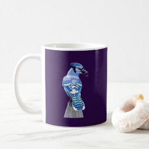 Caneca De Café Blue Jay brilhante