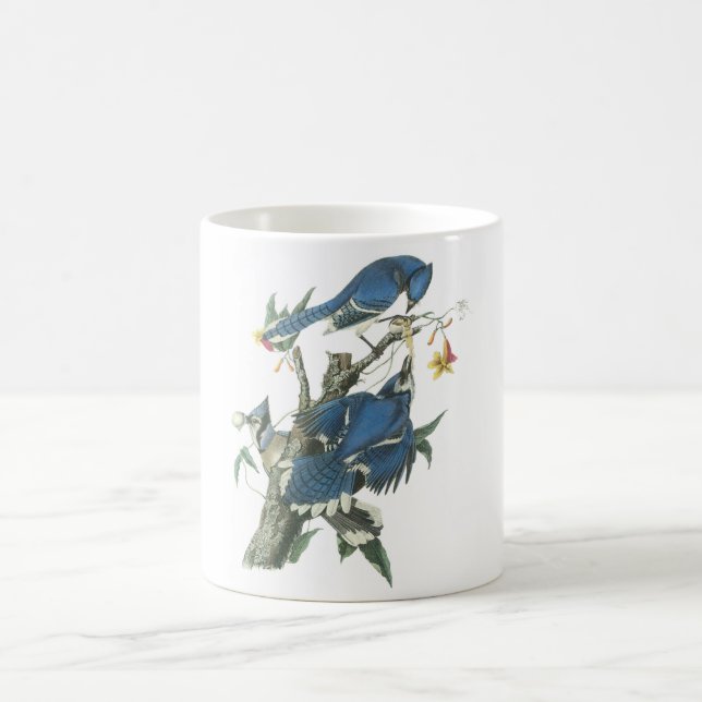 Caneca De Café Blue Jay de Audubon (Centro)