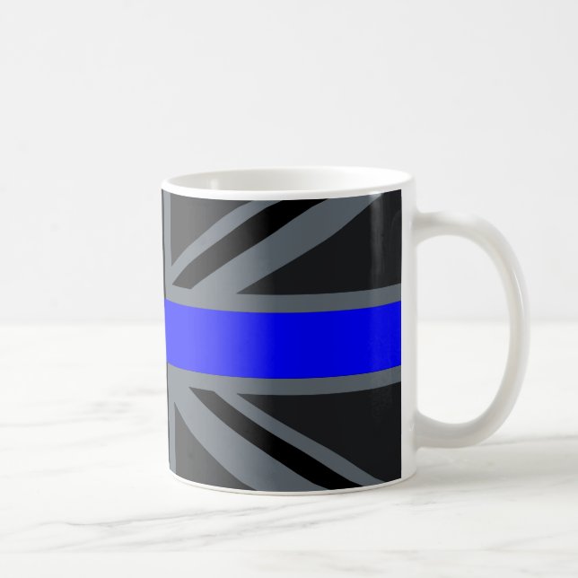 Caneca De Café Blue Line fino Union Jack (Direita)