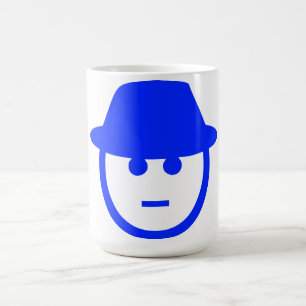 Caneca De Café Blue Man Illustration Coffee Mug