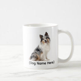 Caneca De Café Blue Merle Sheltie Personalizado Eu Possuo Você