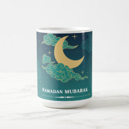 Caneca De Café Blue Modern Ramadan Mubarak Mug