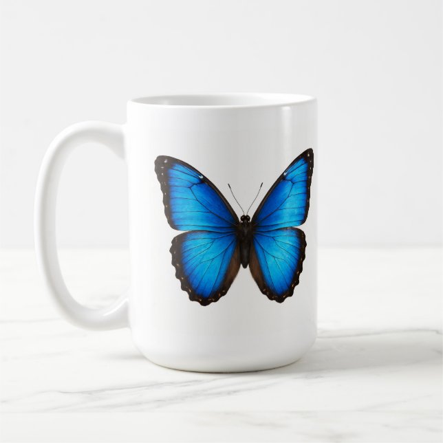 Caneca De Café Blue Morpho Brilliance (Esquerda)