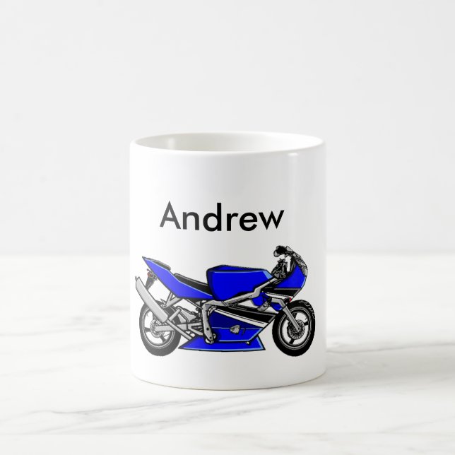 Caneca De Café Blue Motorbike (Centro)