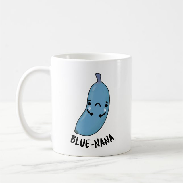 Caneca De Café Blue-nana Funny Banana Pun (Esquerda)