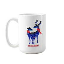 Blue Nordic Christmas Reindepaer