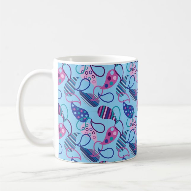 Caneca De Café Blue Paisley (Esquerda)