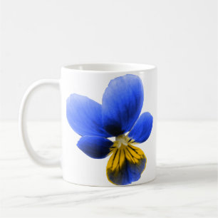 Caneca De Café Blue Pansy Mug