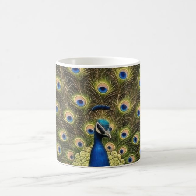 Caneca De Café Blue Peacock (Centro)