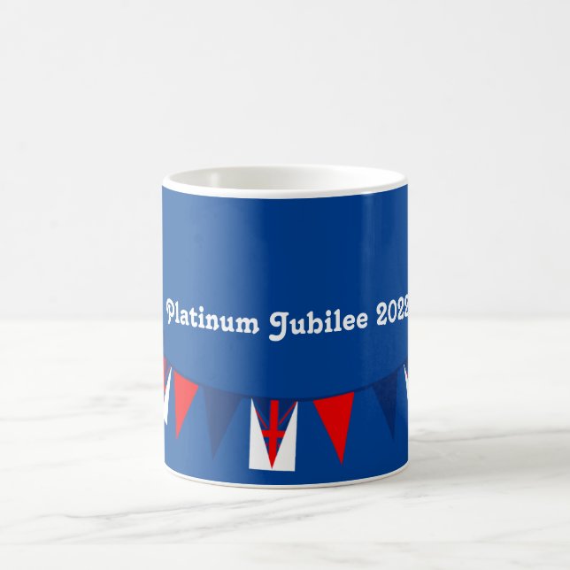 Caneca De Café Blue Platinum 2022 Jubilee Coffee Mug (Centro)
