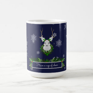 Caneca De Café Blue Reindeer Coffee Mug