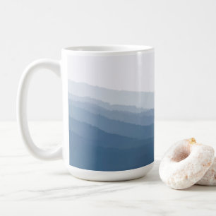 Caneca De Café Blue Ridge Mounts - trabalho artístico original