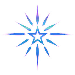 Caneca De Café Blue Star Shine Minimalist Mug | Glow Art