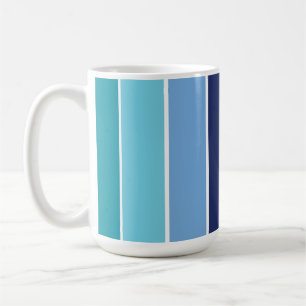 Caneca De Café Blue Striped