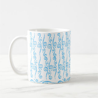 Caneca De Café Blue Swirls Mug