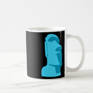 Caneca De Café Blue Tiki Moai Ilha Páscoa Havaiana Luau Gift