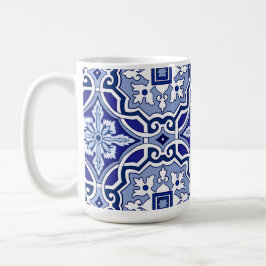 Caneca De Café Blue tiles,Mediterranean tiles,majolica   