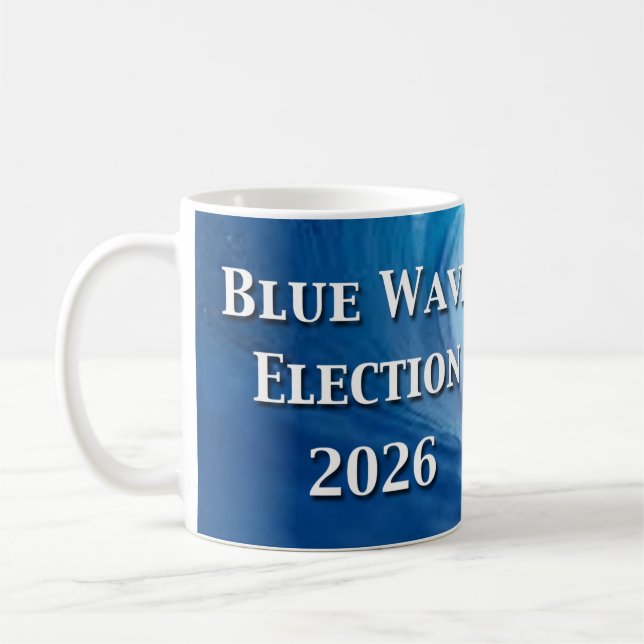 Caneca De Café Blue Wave Election 2026 (Esquerda)