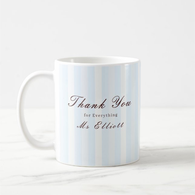 Caneca De Café Bluebell - Personalised Thank You Teacher Mug (Esquerda)