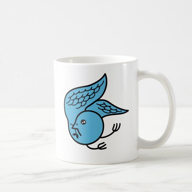 Caneca De Café Bluebird afortunado (Direita)