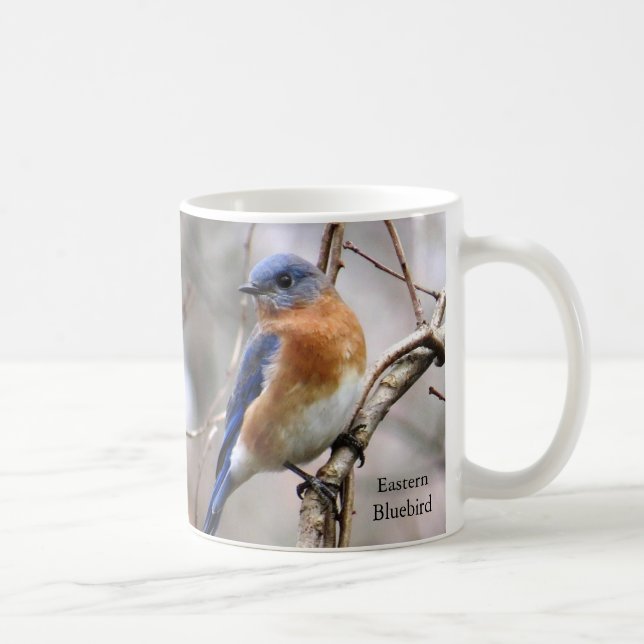 Caneca De Café Bluebird Coffee Mug II de BirdingCollectibles (Direita)