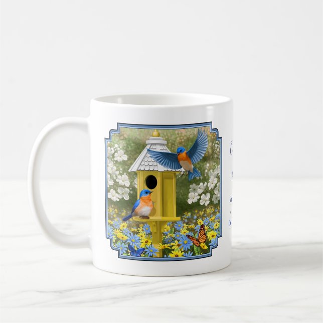 Caneca De Café Bluebird e Birmanês Amarelo Alto (Esquerda)