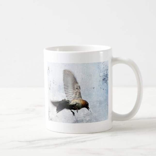 Caneca De Café Bluebird Grunge (Direita)