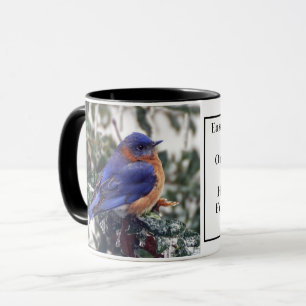 Caneca de café Bluebird oriental com identificaç