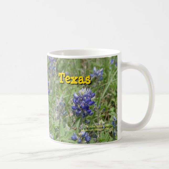 Caneca De Café Bluebonnets de Texas (Direita)