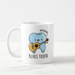 Caneca De Café Blues Tooth Dental Music Pun