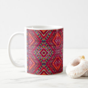 Caneca De Café Blush Bazaar: Herança Marroquina Rosa Elegância
