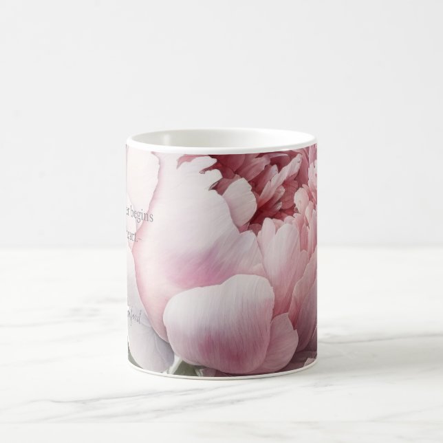 Caneca De Café Blush bloom Mug_ Peony (Centro)