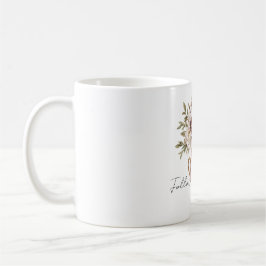 Caneca De Café Blush Pink Vase Chocolate Cream Flowers