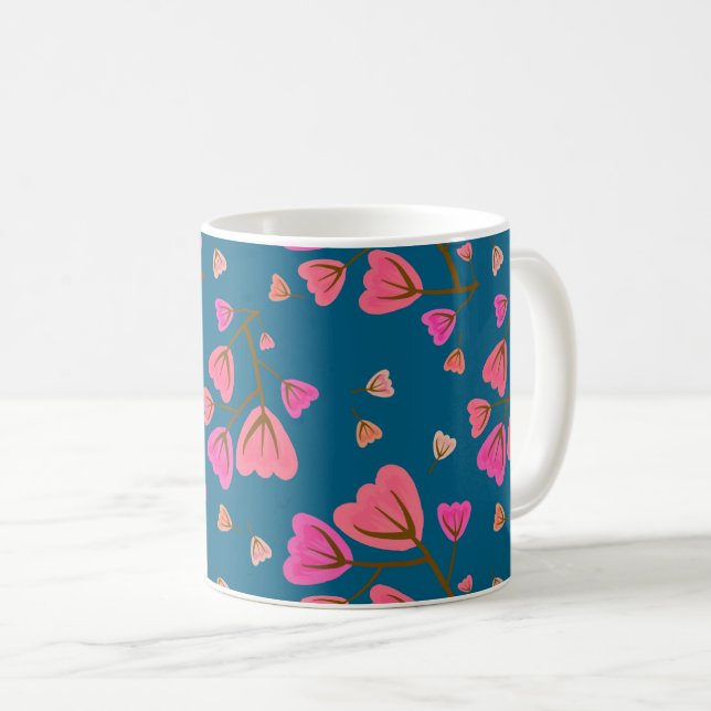 Caneca De Café Blushing Petals Mug (Frente Esquerda)