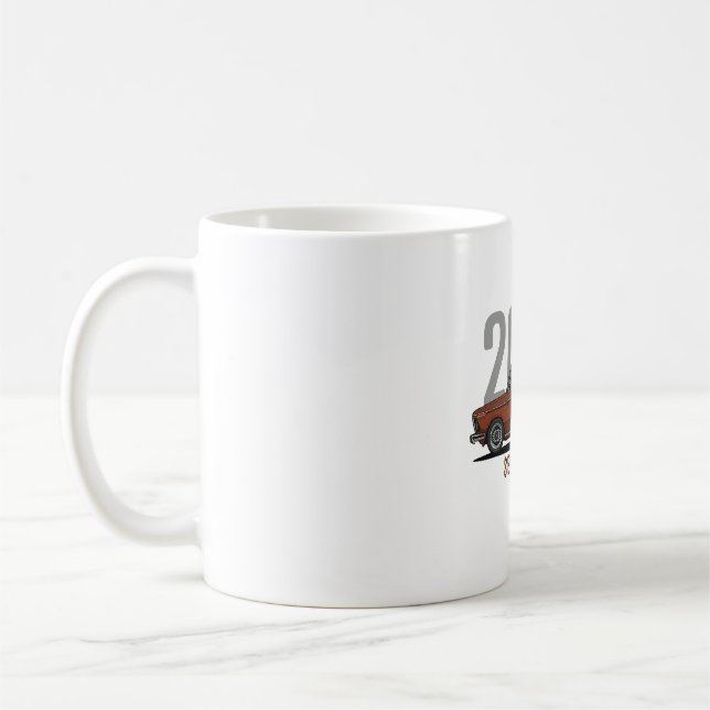 Caneca De Café BMW 2002 Sienna Braun Carro Clássico (Esquerda)